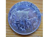 25 Centavos 1989 - Republica Dominicană