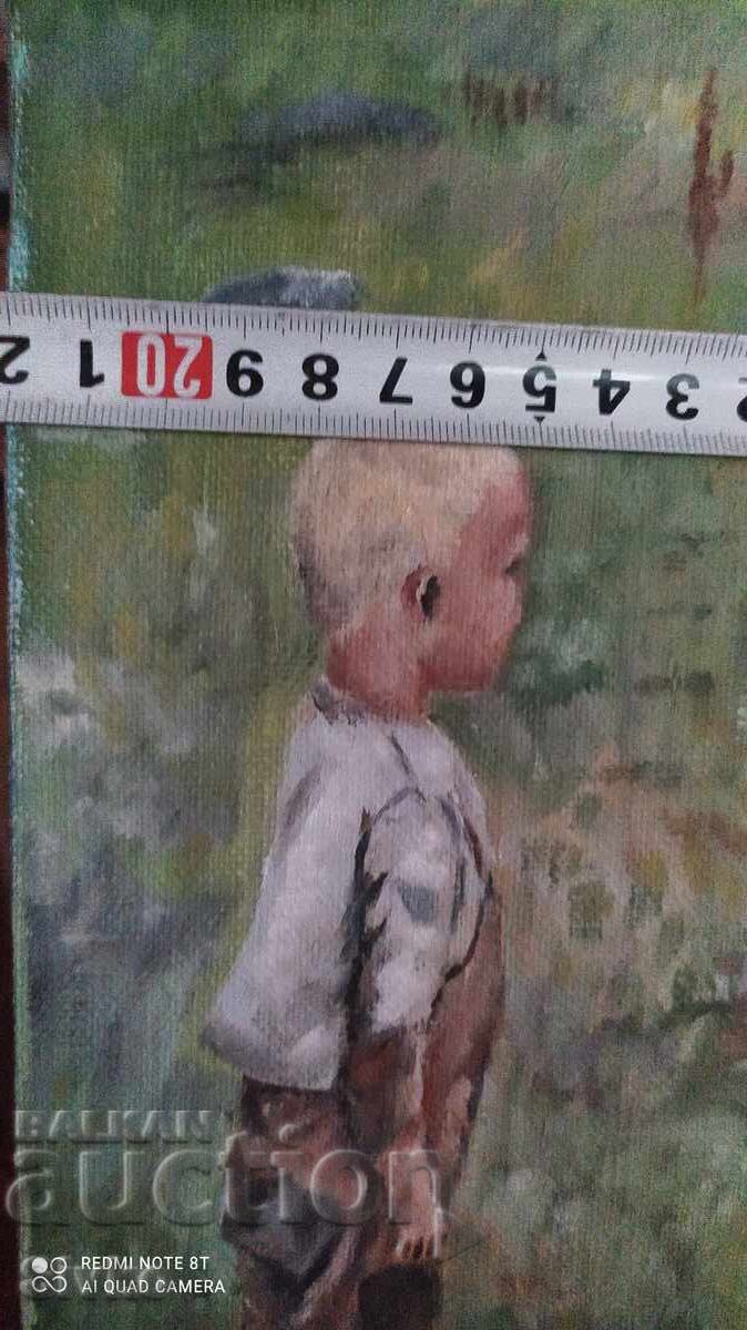 Painting oil canvas Childhood with price 79.99 BGN | € 40.90 Painting oil canvas Childhood with price 79.99 BGN | € 40.90