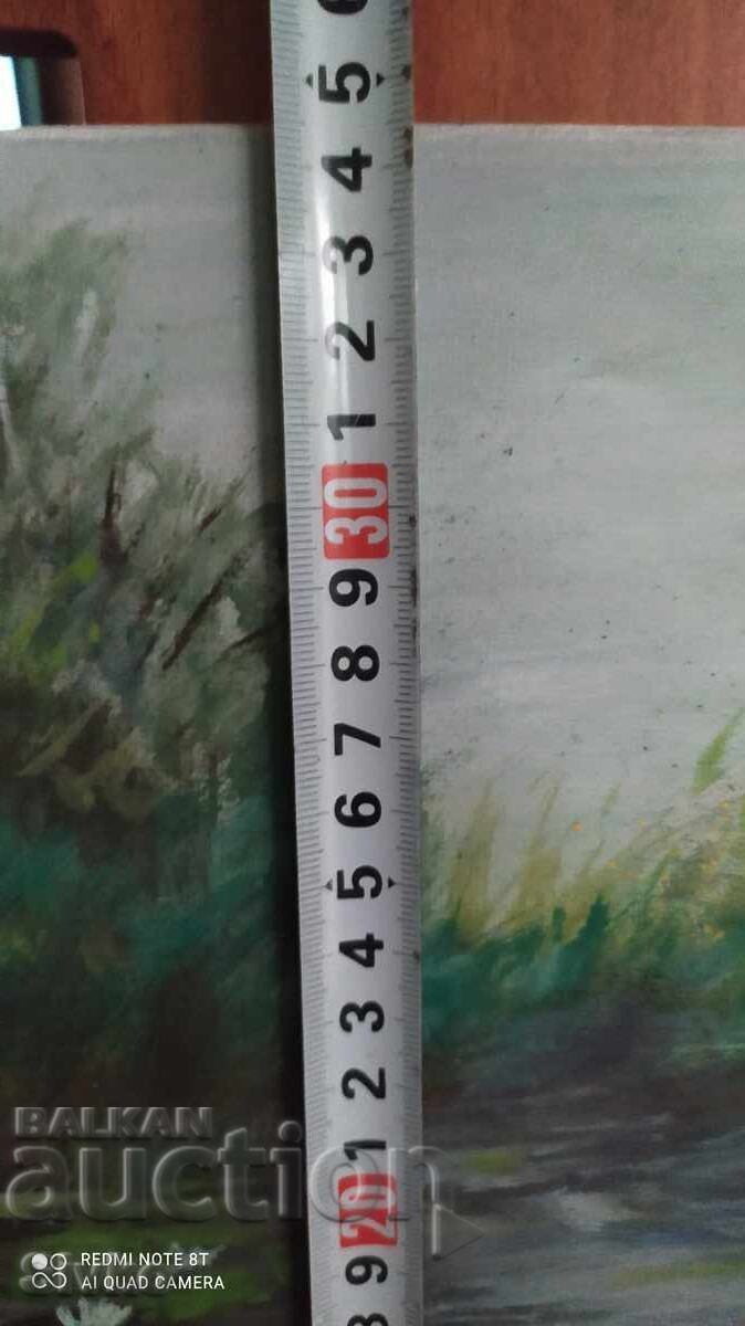 Auction Oil painting on canvas The Lake with the Lilies Auction Oil painting on canvas The Lake with the Lilies