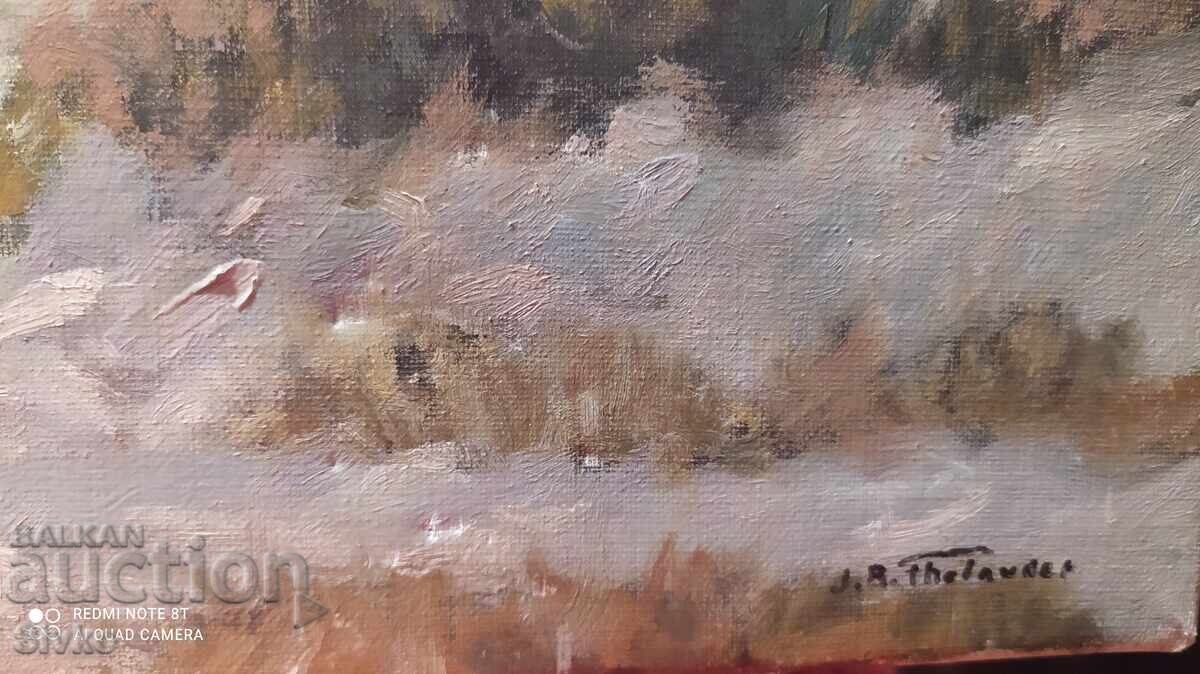 Painting oil canvas winter landscape with price 29.99 BGN | € 15.33 Painting oil canvas winter landscape with price 29.99 BGN | € 15.33