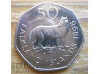 50 pence 1998 - Insulele Falkland