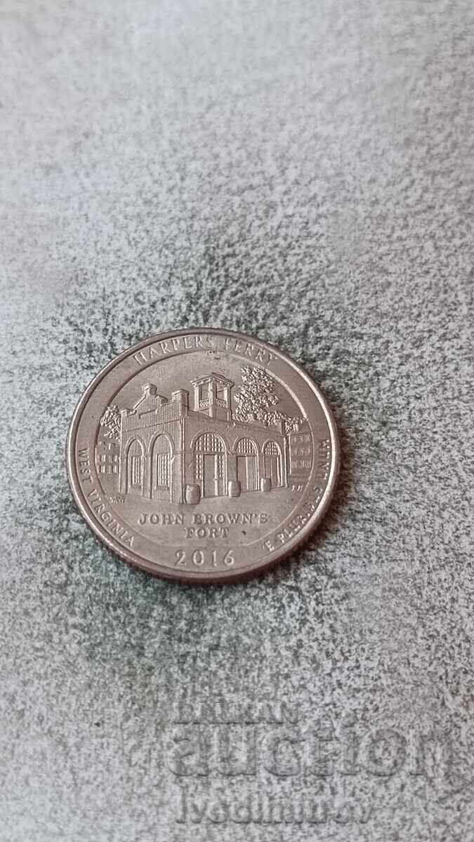 USA 25 cents 2016 P USA 25 cents 2016 P