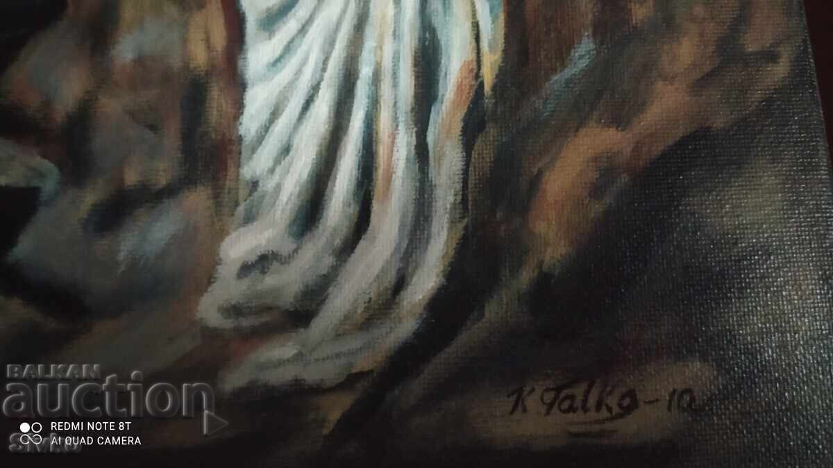 Delivery of Oil painting on canvas Mary Magdalene on the coast of Provence Delivery of Oil painting on canvas Mary Magdalene on the coast of Provence