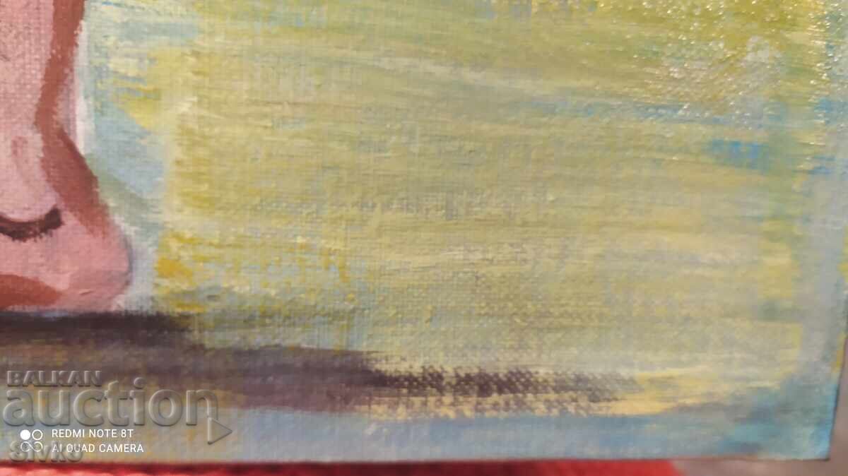 Oil painting on canvas Girl and Seagull with price 39.99 BGN | € 20.45