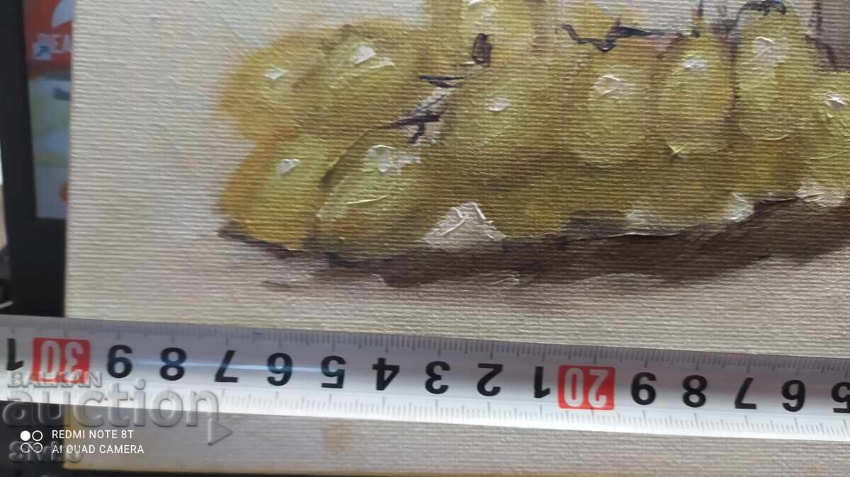 Painting oil canvas honey and grapes with price 29.99 BGN | € 15.33 Painting oil canvas honey and grapes with price 29.99 BGN | € 15.33