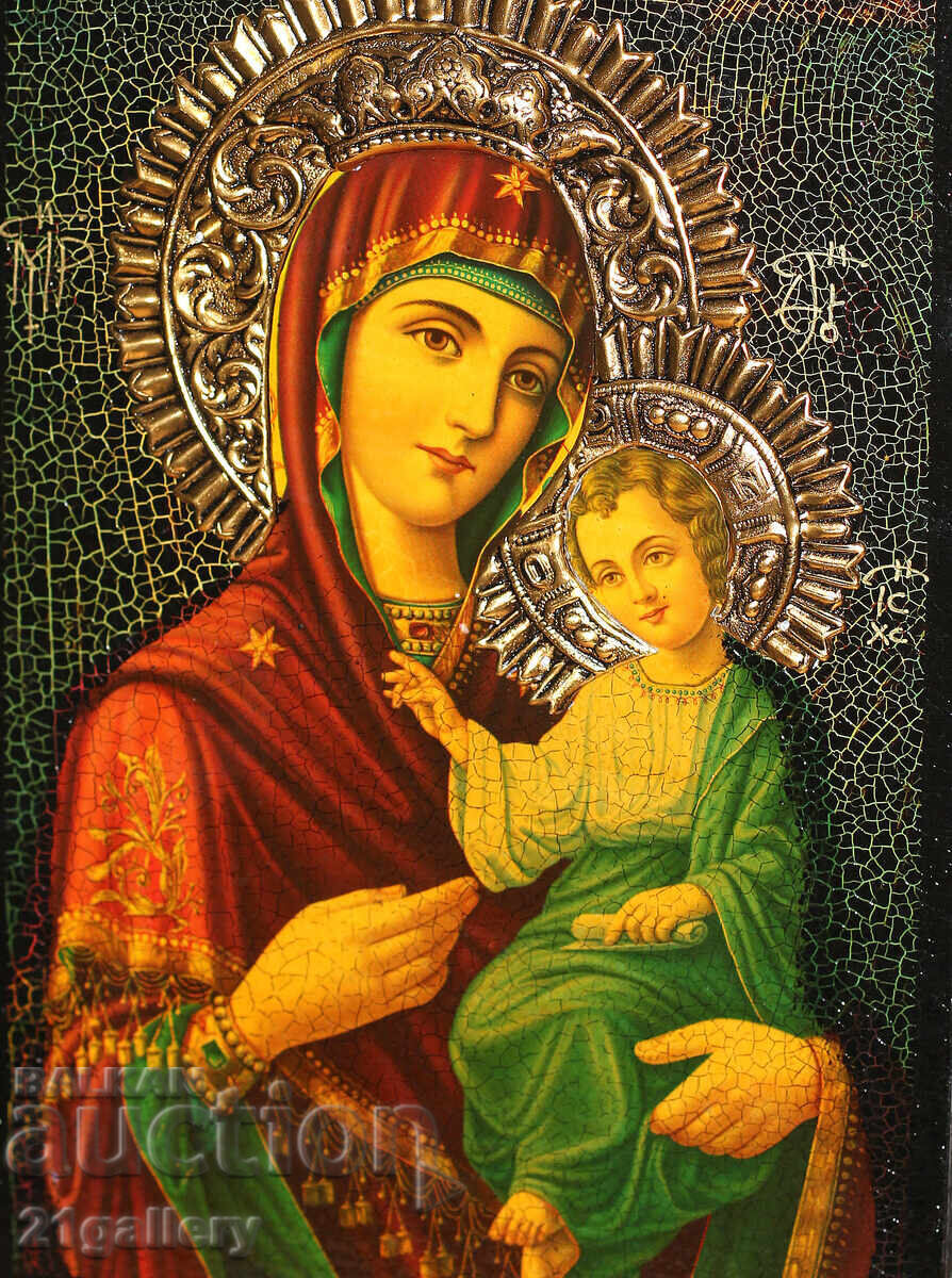 Contemporary icon of the Holy Mother of God with the Child