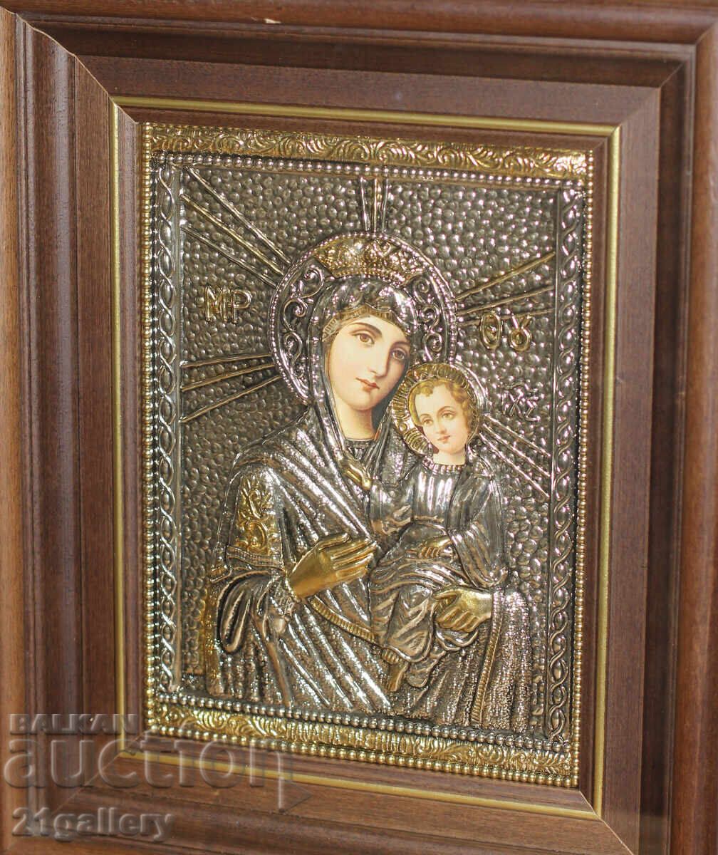 Contemporary icon of the Holy Mother of God with the Child with price 300.00 BGN | € 153.39 Contemporary icon of the Holy Mother of God with the Child with price 300.00 BGN | € 153.39