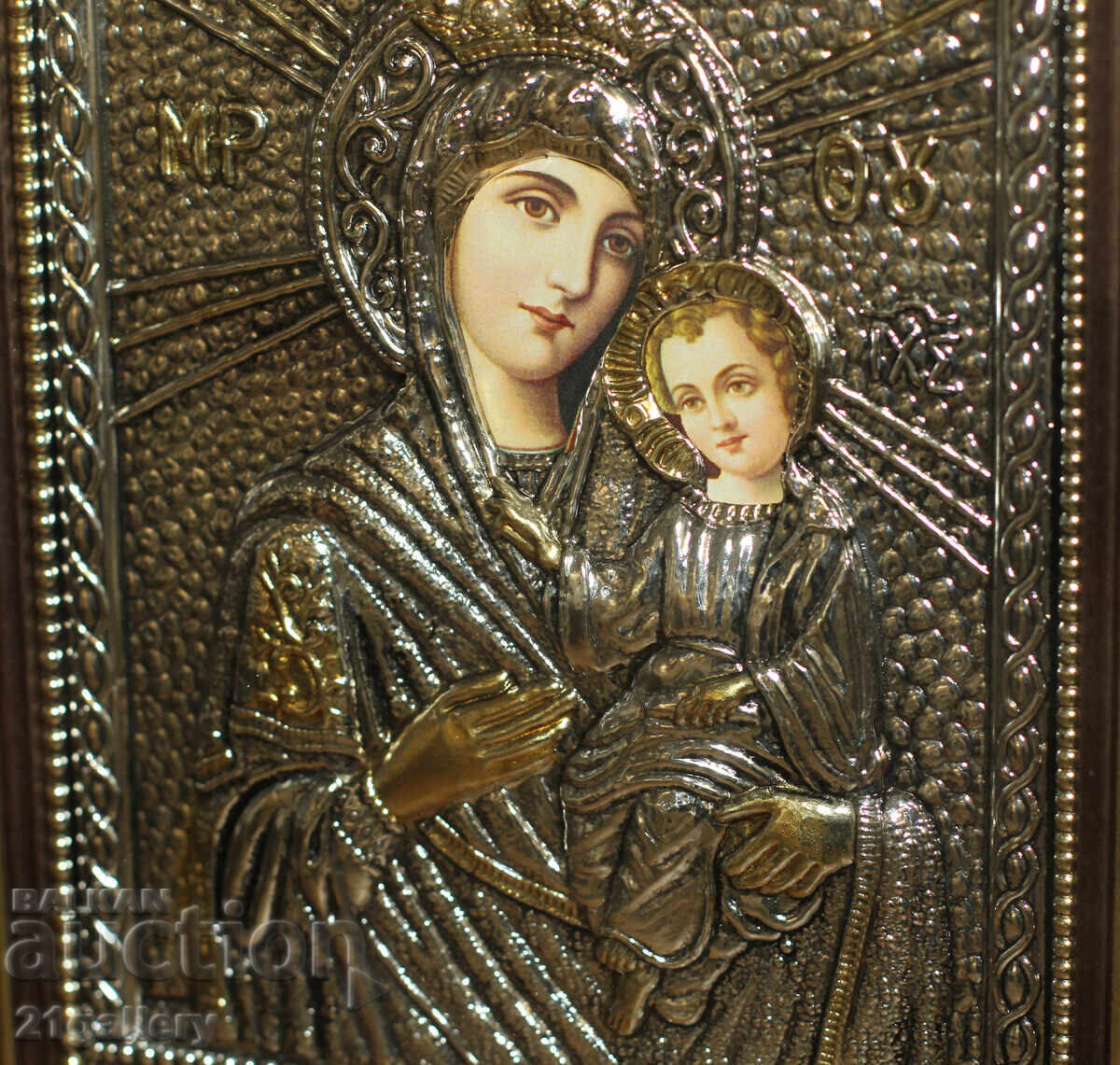 Delivery of Contemporary icon of the Holy Mother of God with the Child Delivery of Contemporary icon of the Holy Mother of God with the Child