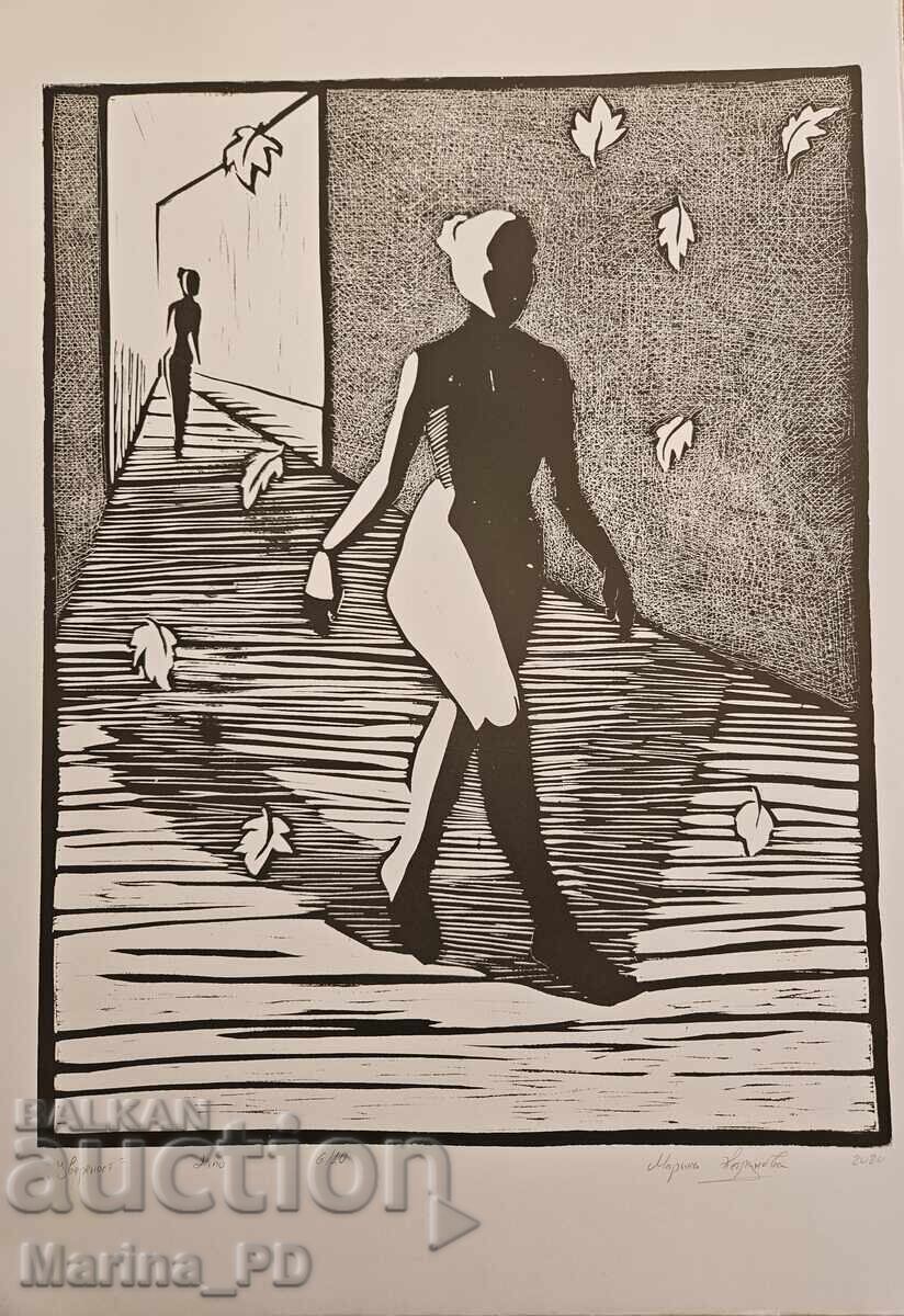 Linocut "Confidence"