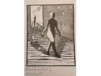 Linogravura „Încredere”