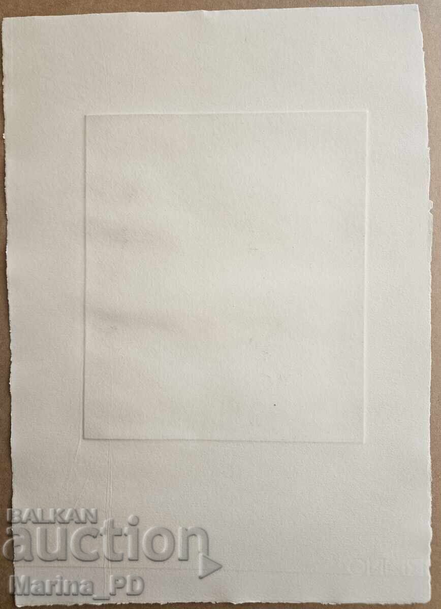 Delivery of "Childhood", drypoint