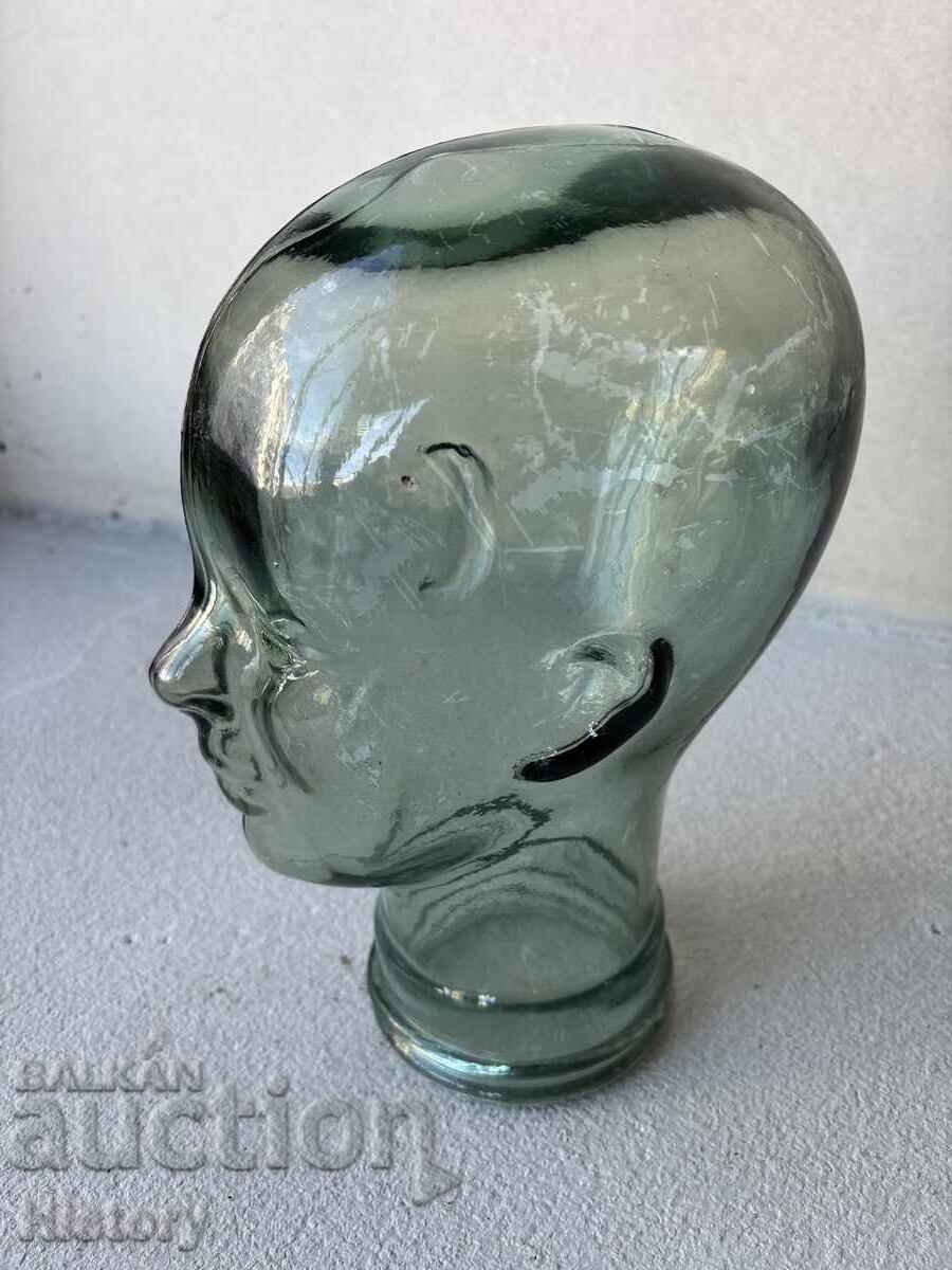 Glass head/stand/mannequin for hats with price 99.99 BGN | € 51.12 Glass head/stand/mannequin for hats with price 99.99 BGN | € 51.12
