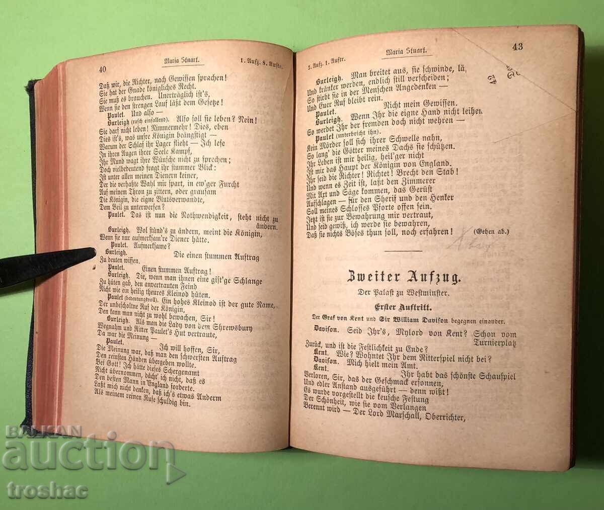 Delivery of Old Book Works of Schiller / L. Stoilov before 1945 Delivery of Old Book Works of Schiller / L. Stoilov before 1945