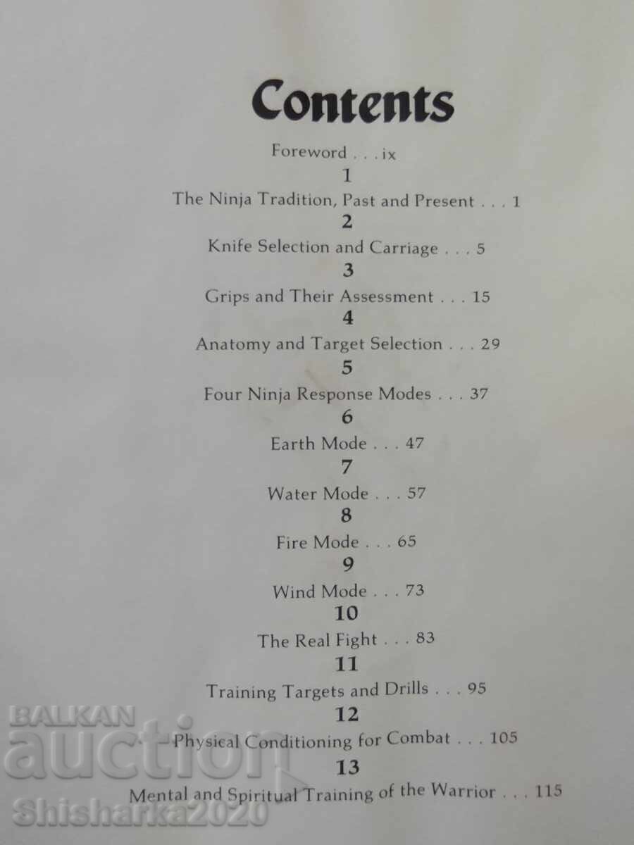 Delivery of Ninja knife fighting