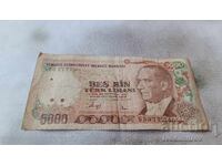 Turkey 5000 lira