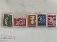 Clean stamp set-Balkan Games-1947-4