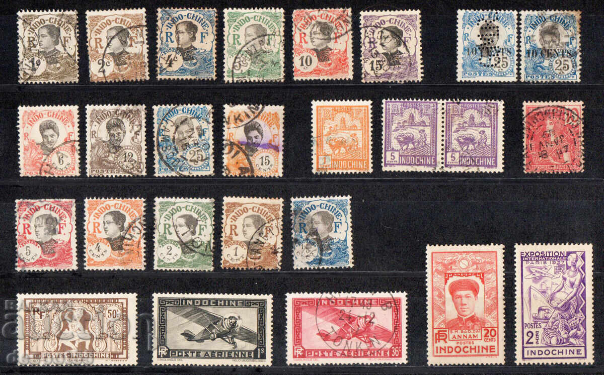 1907-37. India - Indochina. Various motifs. 1907-37. India - Indochina. Various motifs.