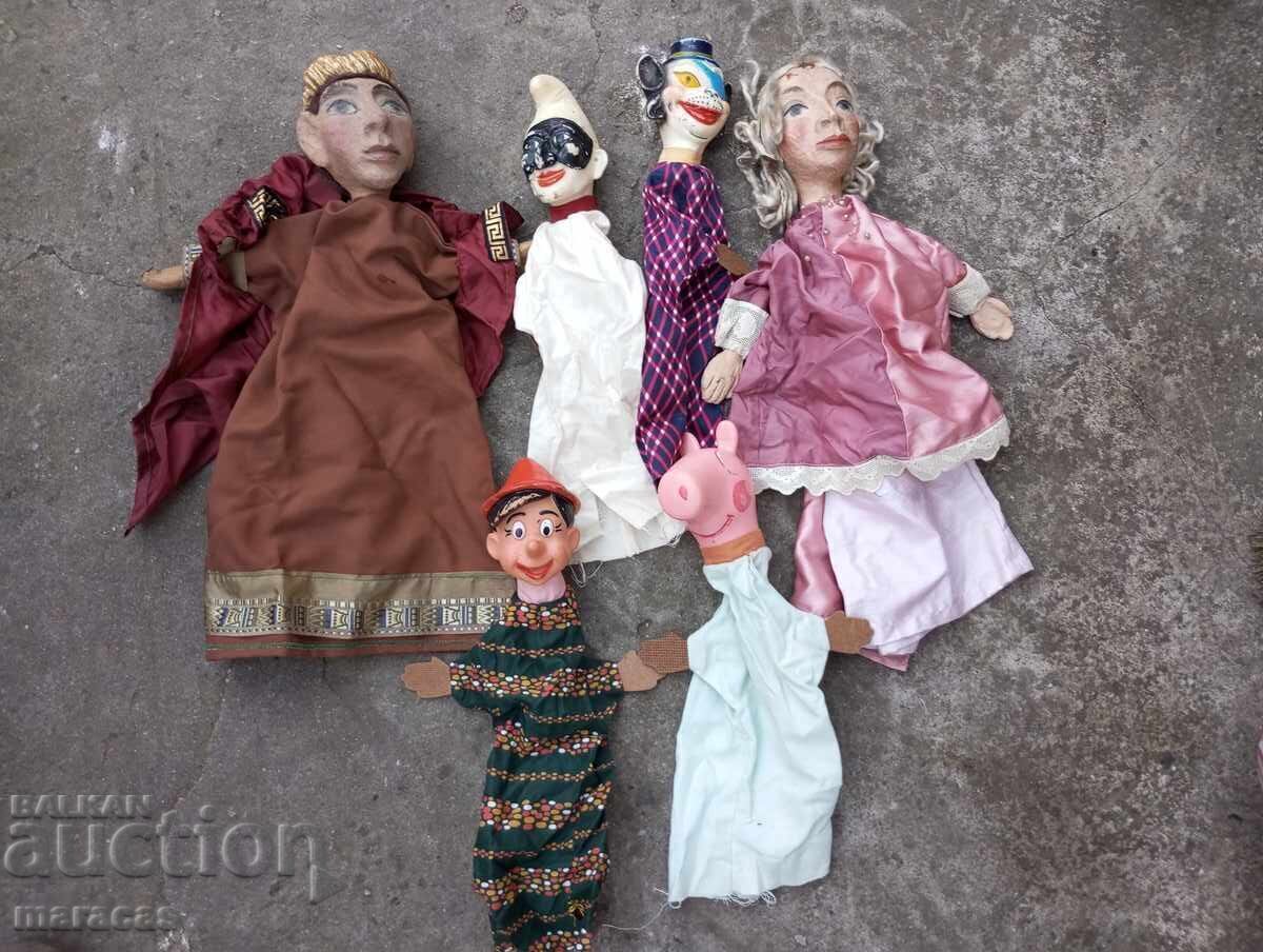 Old puppets for puppet theater