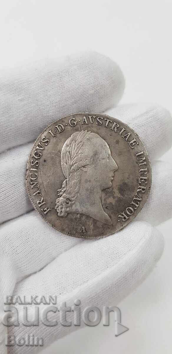 Auction  Silver coin THALER, FRANCISCUS I 1810 Austria