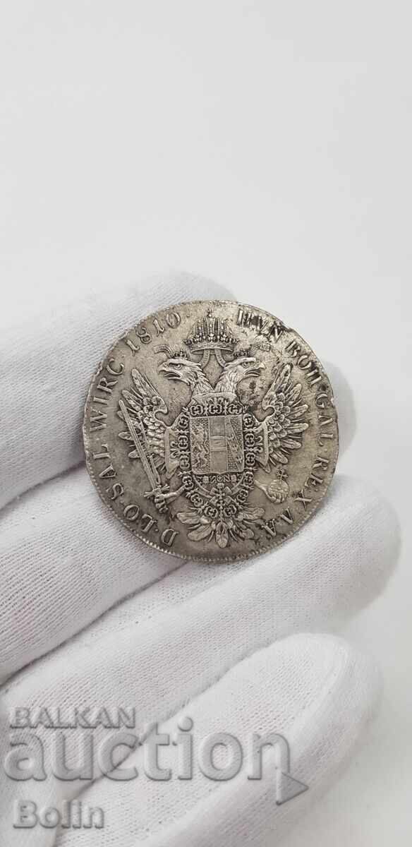 Доставка на Сребърна монета ТАЛЕР, FRANCISCUS I 1810 Австрия