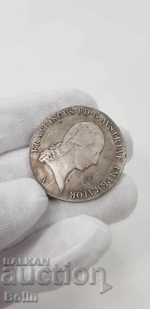 Сребърна монета ТАЛЕР, FRANCISCUS I 1810 Австрия - 5