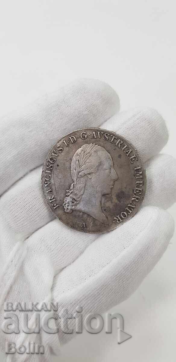 Сребърна монета ТАЛЕР, FRANCISCUS I 1810 Австрия - 7