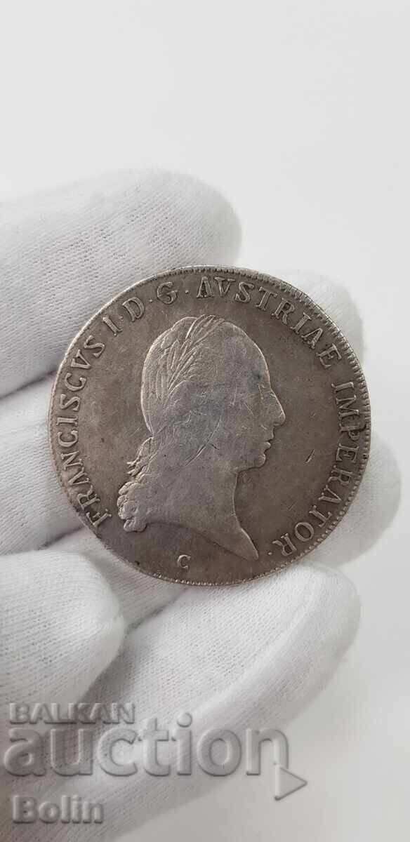 Auction Silver coin THALER, FRANCISCUS I 1823 Austria Auction Silver coin THALER, FRANCISCUS I 1823 Austria