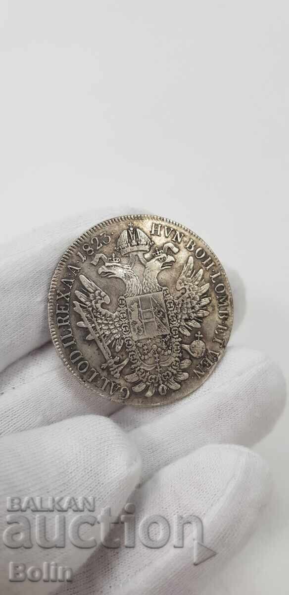 Сребърна монета ТАЛЕР, FRANCISCUS I 1823 Австрия - 6 Сребърна монета ТАЛЕР, FRANCISCUS I 1823 Австрия - 6