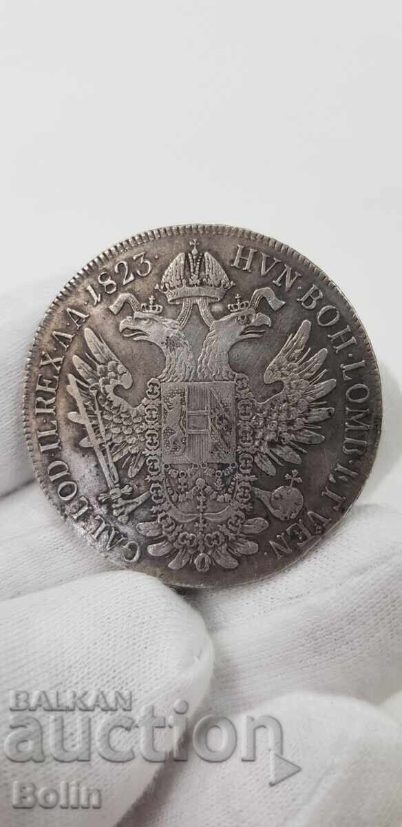 Сребърна монета ТАЛЕР, FRANCISCUS I 1823 Австрия Сребърна монета ТАЛЕР, FRANCISCUS I 1823 Австрия