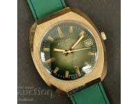 Gold-plated Soviet Watch Poljot USSR Automatic Flight