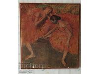 Pictură într-o litografia cu cadru de lemn de Edgar Degas