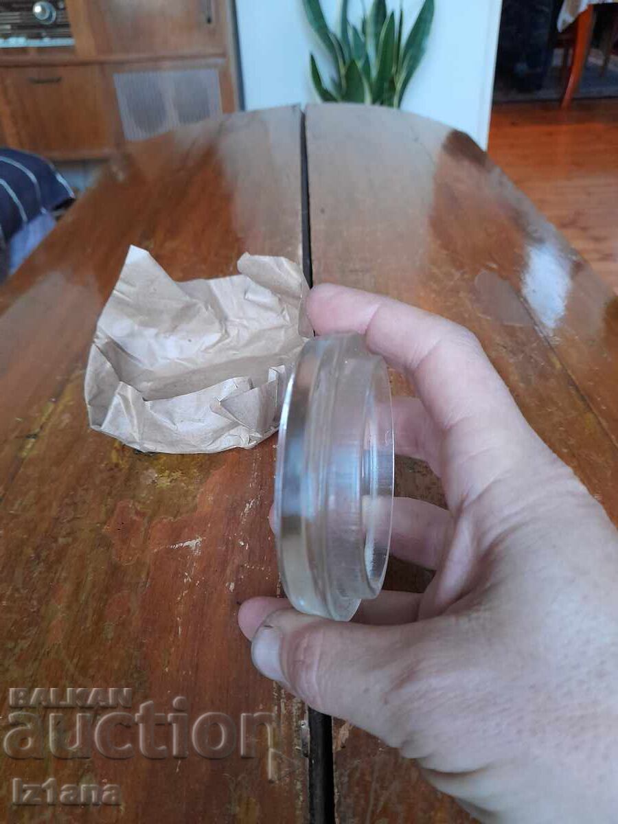 Auction Old glass jar lid Auction Old glass jar lid
