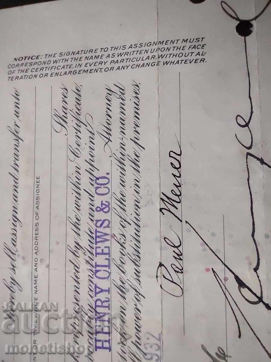 Delivery of American securities Delivery of American securities