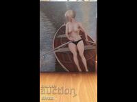 Oil painting canvas signature The Boatwoman