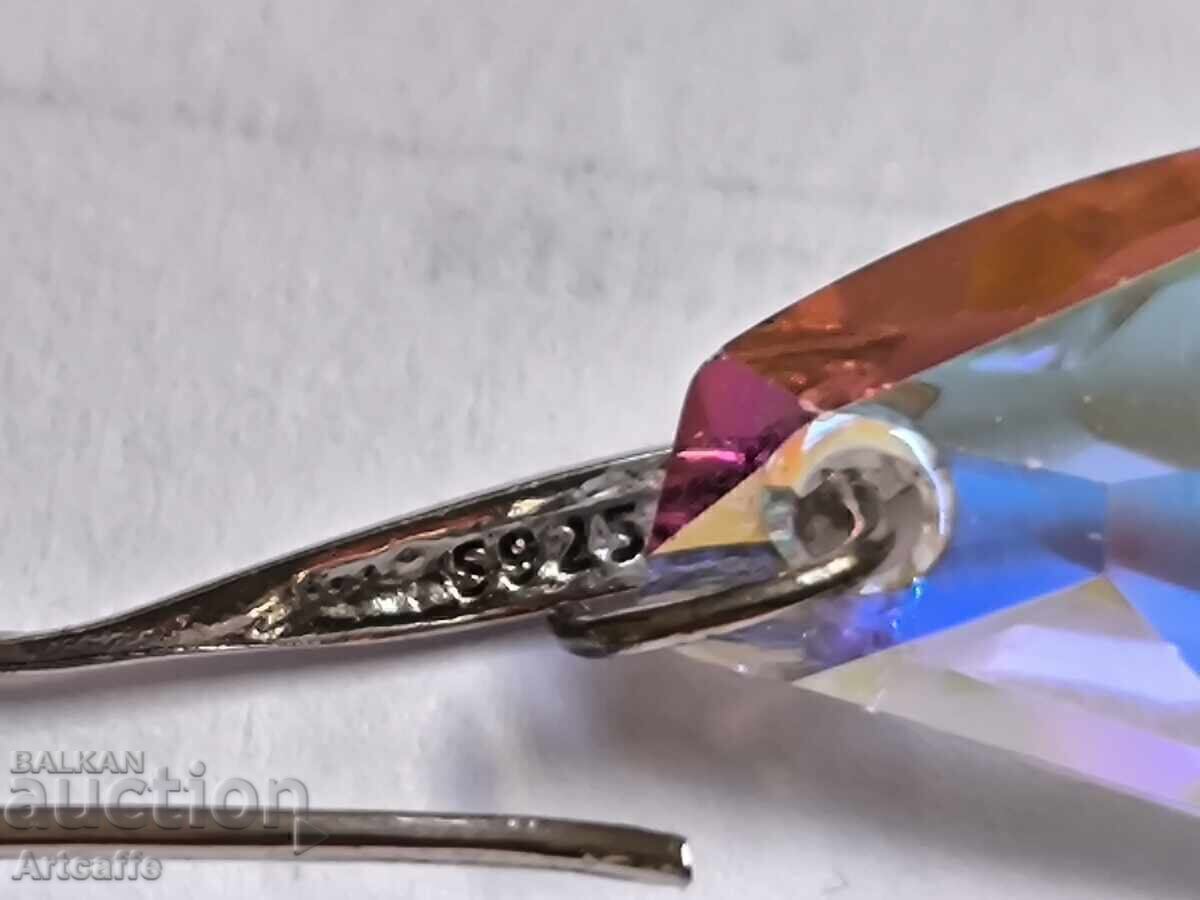 Cercei din argint cu cristale Swarovski, argint 925 cu preț € 10.00 | 19.56 BGN