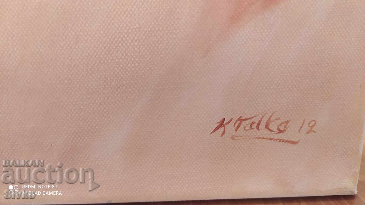 Oil painting on canvas signed Ballerina with price 119.99 BGN | € 61.35 Oil painting on canvas signed Ballerina with price 119.99 BGN | € 61.35