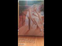 Oil painting on canvas signed Ballerina