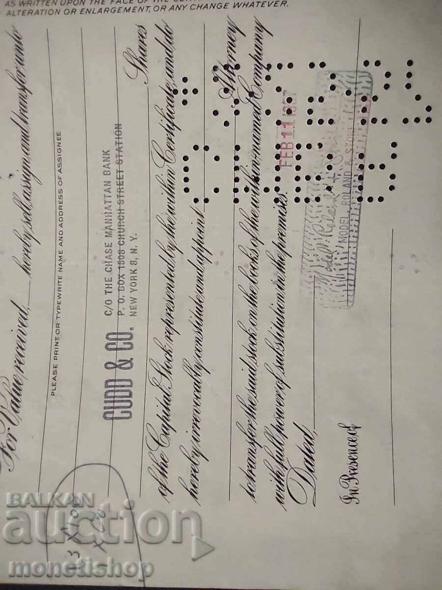 Delivery of American securities Delivery of American securities