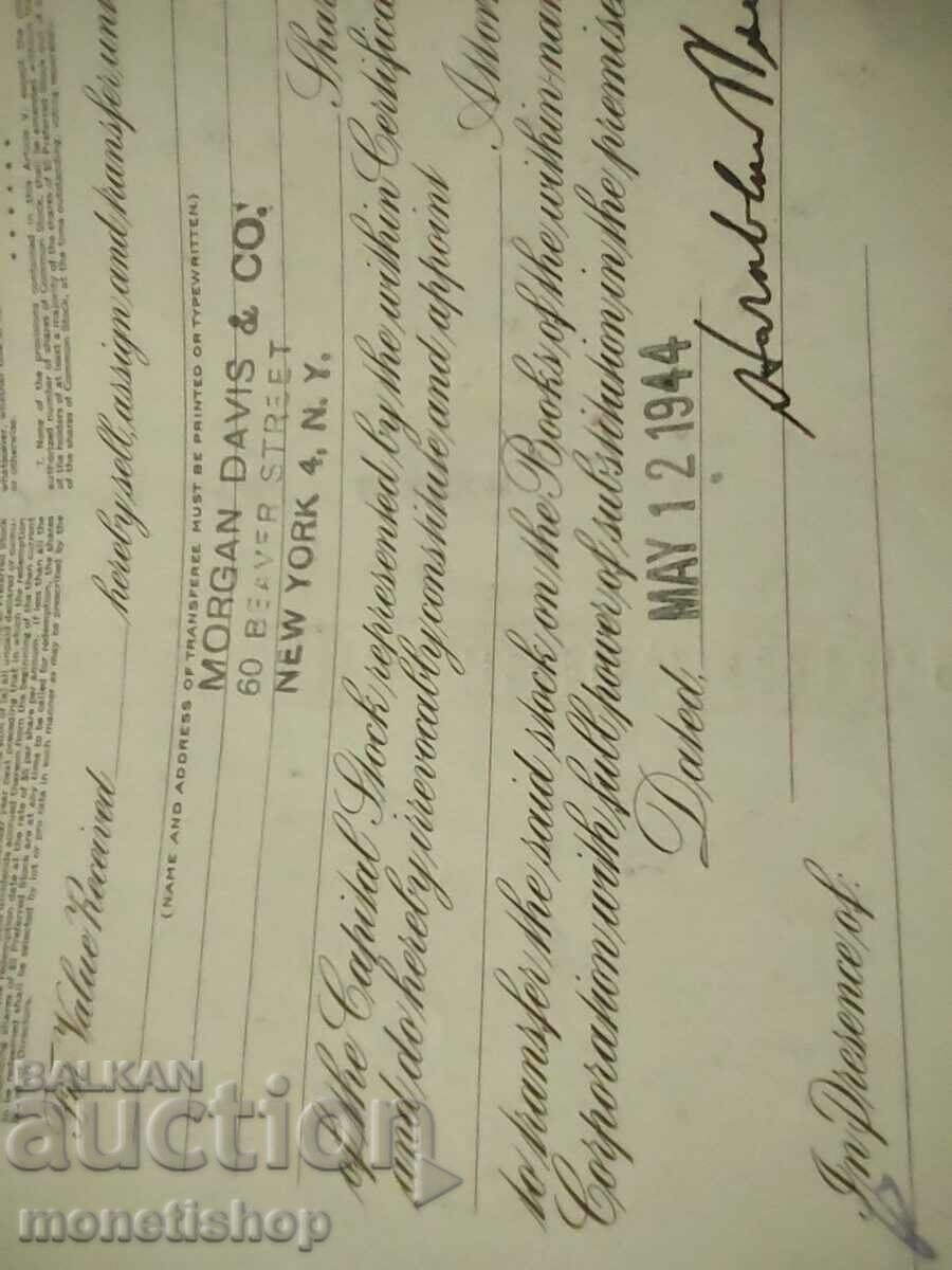 Delivery of American securities Delivery of American securities