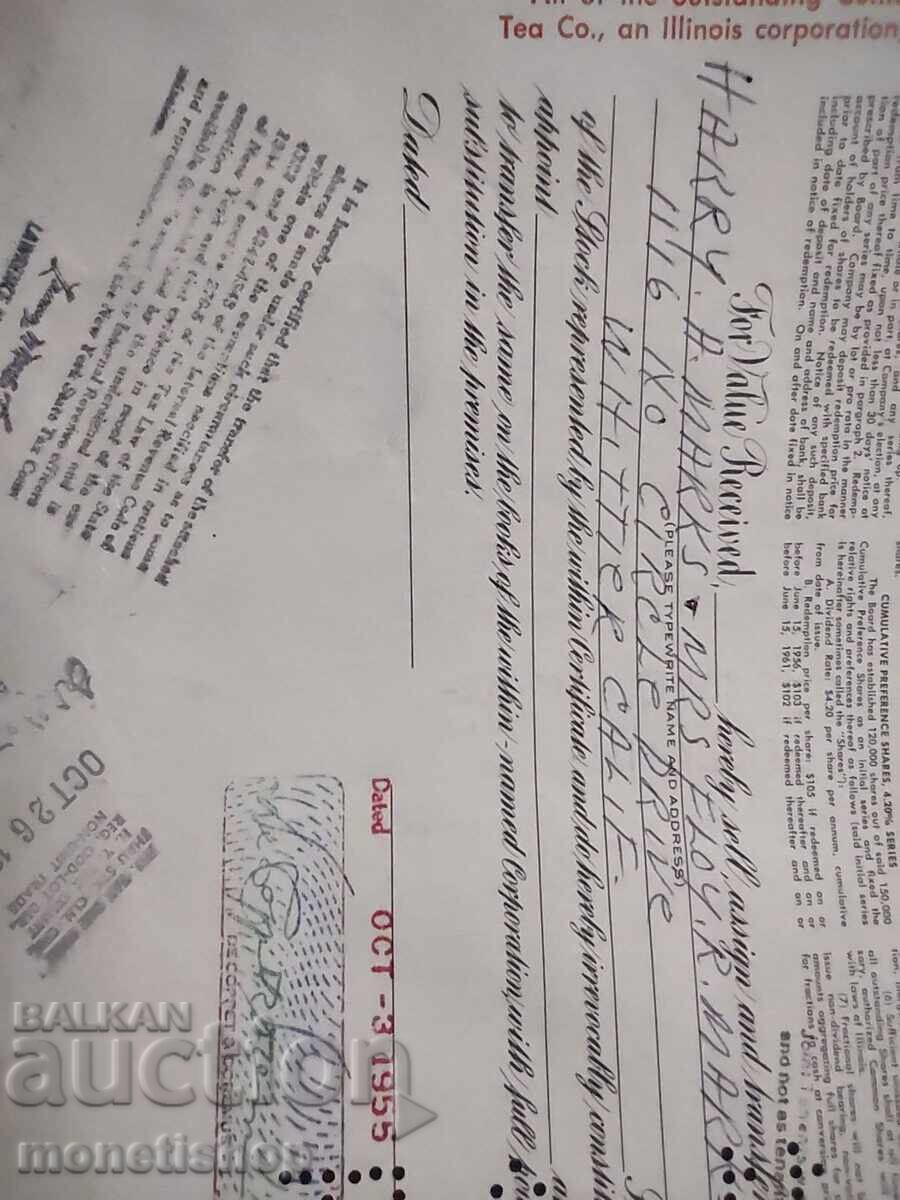 Delivery of American securities Delivery of American securities