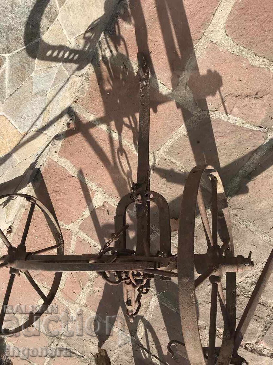 PLOW PLOW ANTIQUE SET METAL FORGED - 6