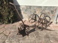 PLOW PLOW ANTIQUE SET METAL FORGED