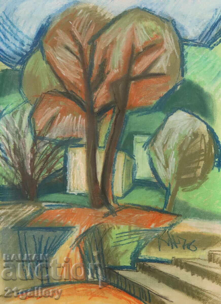 Kiril Nedyalkov (1940 – 2023) Pastel / Landscape with price 150.00 BGN | € 76.69