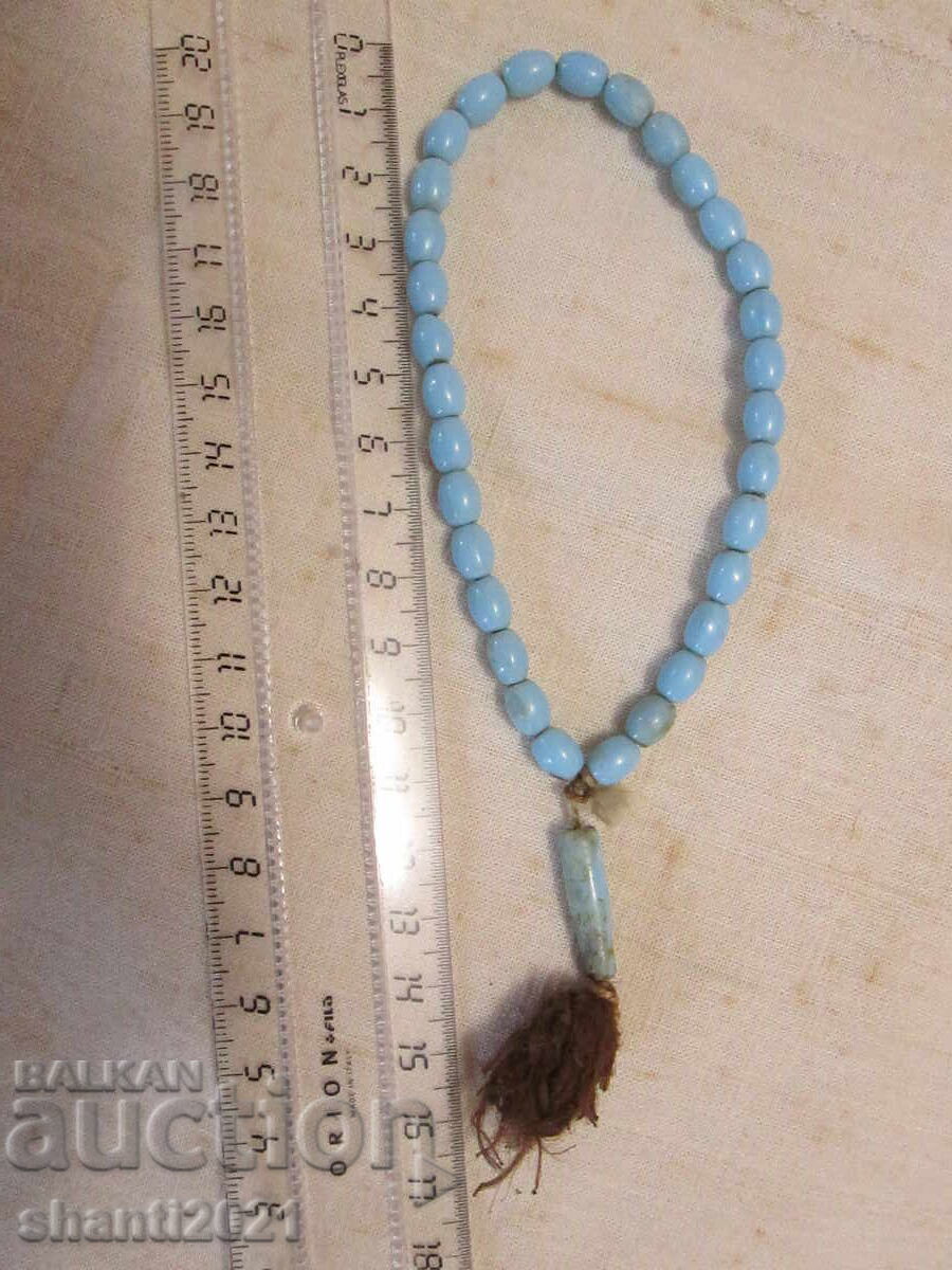 Rozariu mic vechi - piatră albastră - 5 Rozariu mic vechi - piatră albastră - 5