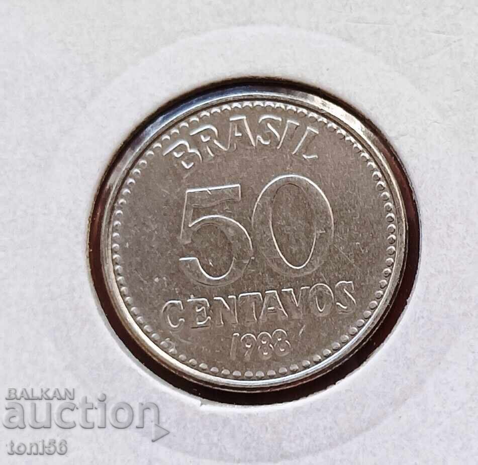 Brazil 50 centavos 1988 UNC Brazil 50 centavos 1988 UNC