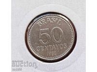 Бразилия 50 сентавос 1988  UNC