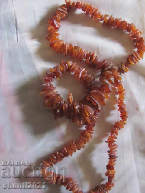 Necklace made of raw amber, large beads, length 80cm. - 7 Necklace made of raw amber, large beads, length 80cm. - 7