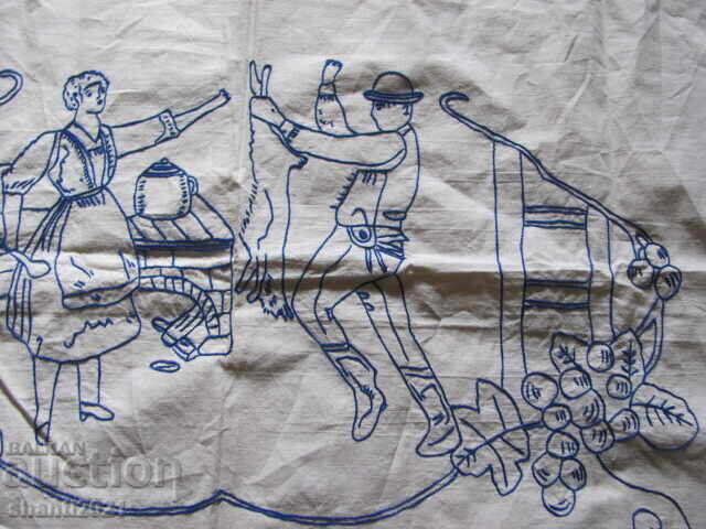 Παράδοση Χειροποίητο χαλί, χαλί τοίχου, βαμβακερό, 80x57cm. Παράδοση Χειροποίητο χαλί, χαλί τοίχου, βαμβακερό, 80x57cm.