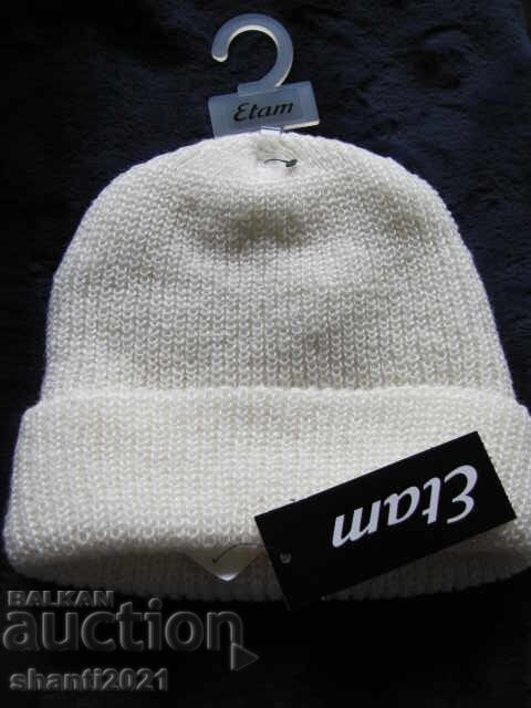 New with tag, women's hat, white, brand Etam - 5 New with tag, women's hat, white, brand Etam - 5