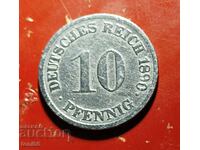 Germania 10 pfennig 1890 G